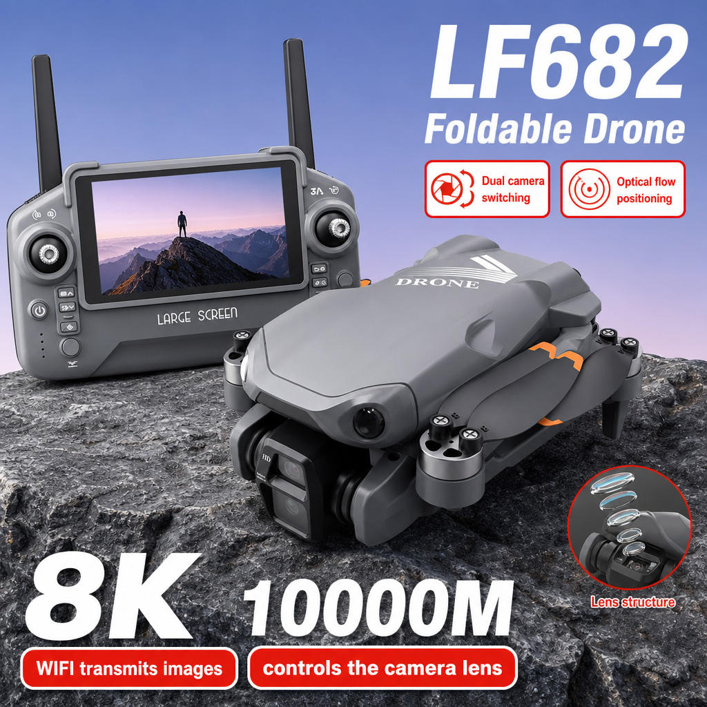 Drone Dji Rc Pro - 空撮写真 LF682 ドローン 8K HD デュアルカメラ