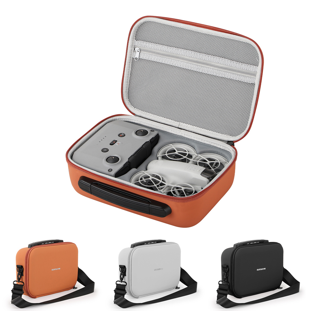 Drone Rc Cover - Dji Neoボックス用収納バッグ,ショルダーストラップ,ハンドル付きキャリングケース,PUレザーコンボ,マルチRC-N3リモコン,ハードカバー,ポータブル保護